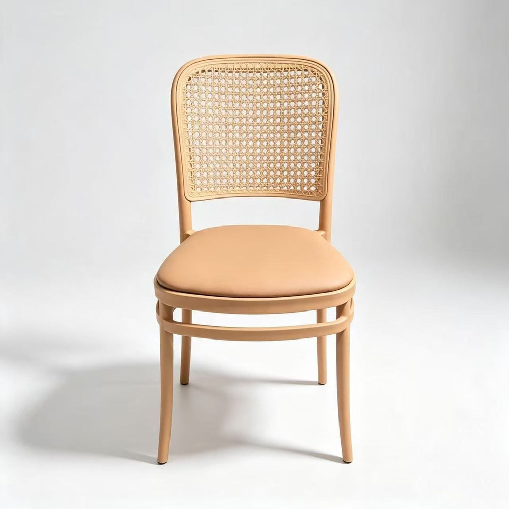 Plastic chair for home dining chair thickened dining table stool back desk chair medieval restaurant commercial stackable rattan