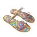 Women's slippers 2025 cross-border new arrivals: european and american style fashionable sandals, colorful open-toe flat slides for outdoor wear