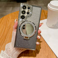 Galaxy silver [glitter paper + glitter cosmetic mirror holder]