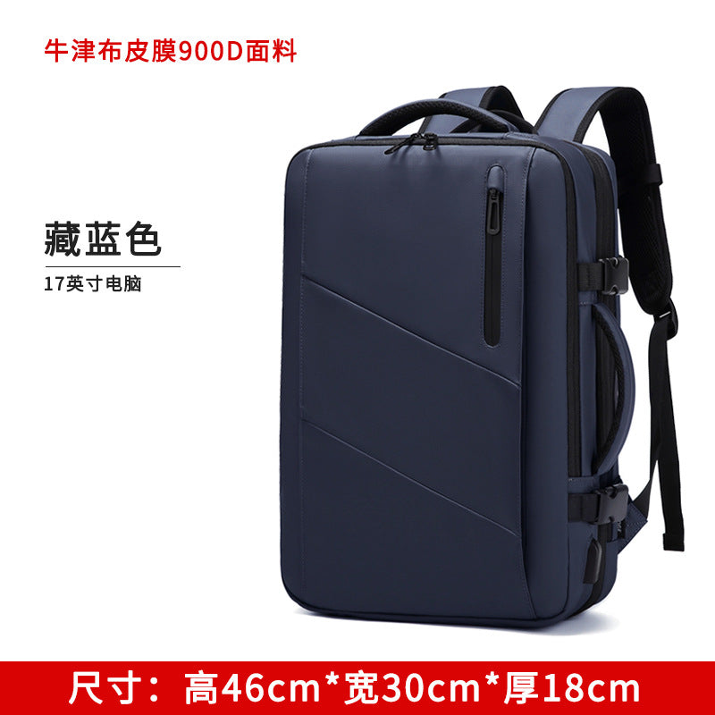 Casual Backpack Women's Large Capacity Outdoor Sports Travel Backpack Expansion Dry and Wet Separation Luggage Bag Computer Bag