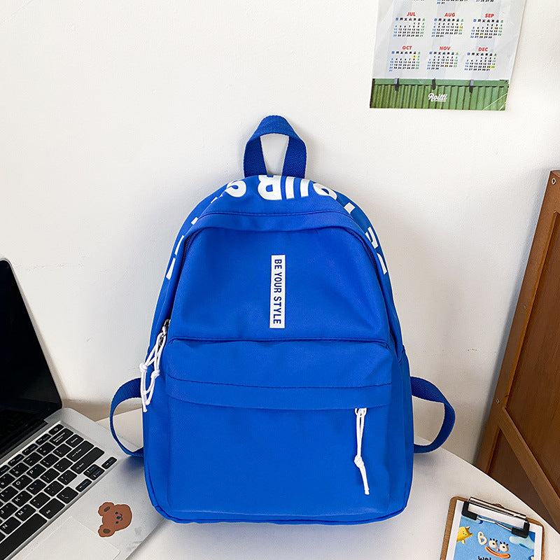 New Trendy Simple Backpack Fashion Leisure Campus Student School Bag Lightweight Large Capacity Travel Commuter Backpack