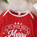 european and american hot-selling new boys' christmas romper + hat two-piece set - direct from cross-border manufacturer