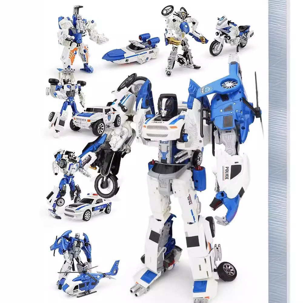 Transforming robot toy for boys, children's educational assembly car model, king kong mech suit, ages 1-3-6