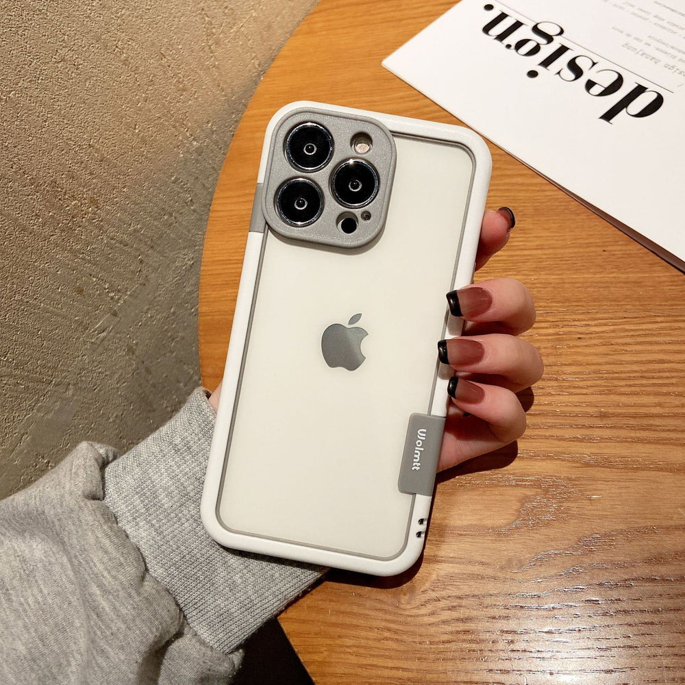 Suitable for iphone17contrast color silicone frame mobile phone case apple 15 lens all-inclusive gradient heat dissipation 14 protective case