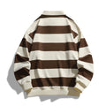 fall/winter new arrivals:  independent store trendy oversized striped piqué hoodie - hong kong style, unisex
