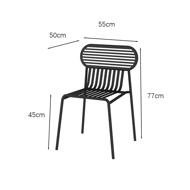Simple wrought iron open-air table and chair combination balcony courtyard outdoor garden coffee shop milk tea shop outside leisure tables and chairs