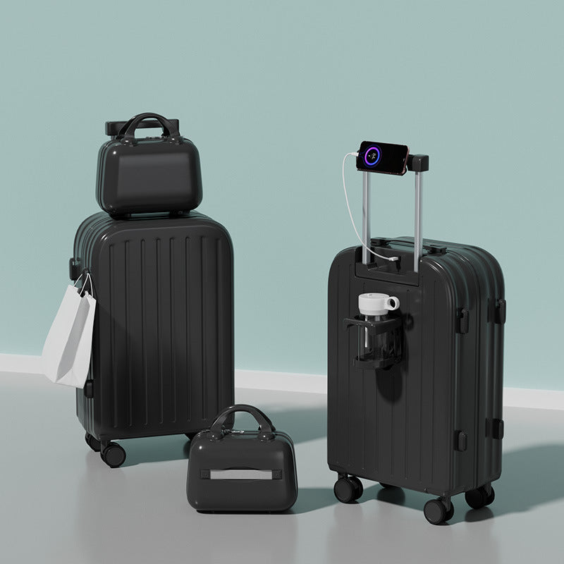 New 26-inch child and mother suitcase, men's and women's universal wheel trolley case, strong and durable password case, 20-inch suitcase