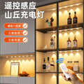 Rechargeable remote control motion sensor light - wireless, no wiring required - ideal for cabinets, shoe racks, entryways, led wine cabinets, and more