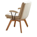 Solid wood computer chair - swivel, backrest, makeup stool, office sofa seat, ergonomic desk chair for women's bedroom