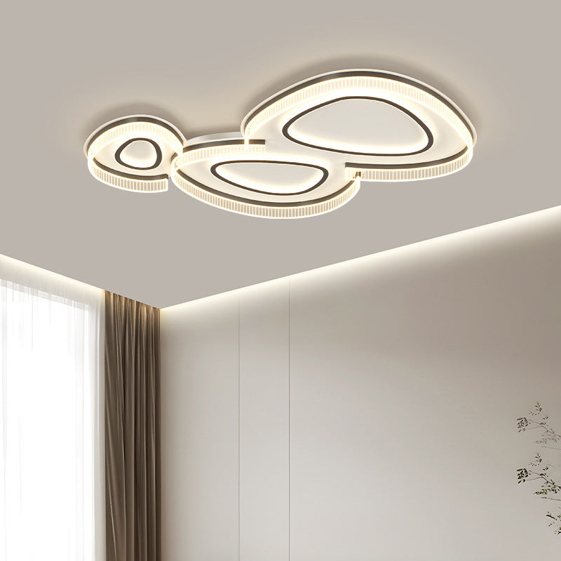 Living room ceiling light modern simple atmosphere creative pebble shape full spectrum lighting whole house package combination