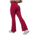 New barely-there high-waisted yoga pants: tummy control, butt lift, wide leg flare leggings for outdoor running, fitness, and sports - women's yoga apparel