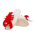 Autumn/winter open-toe cotton slippers for women - available in cute lobster/crab designs - plush, korean-style, wearable at home or out