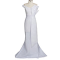 spring/summer new arrival: cross-border ins style irregular lace off-the-shoulder handmade ruffle beaded bodycon dress