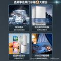 Royalstar [27-132l] small dormitory rental refrigerator/freezer mini double door refrigerator - tier 1