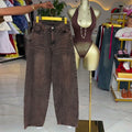 European and american cross-border women's fashion:  summer new arrivals - niche vintage high-waisted loose wide-leg casual straight-leg jeans for women