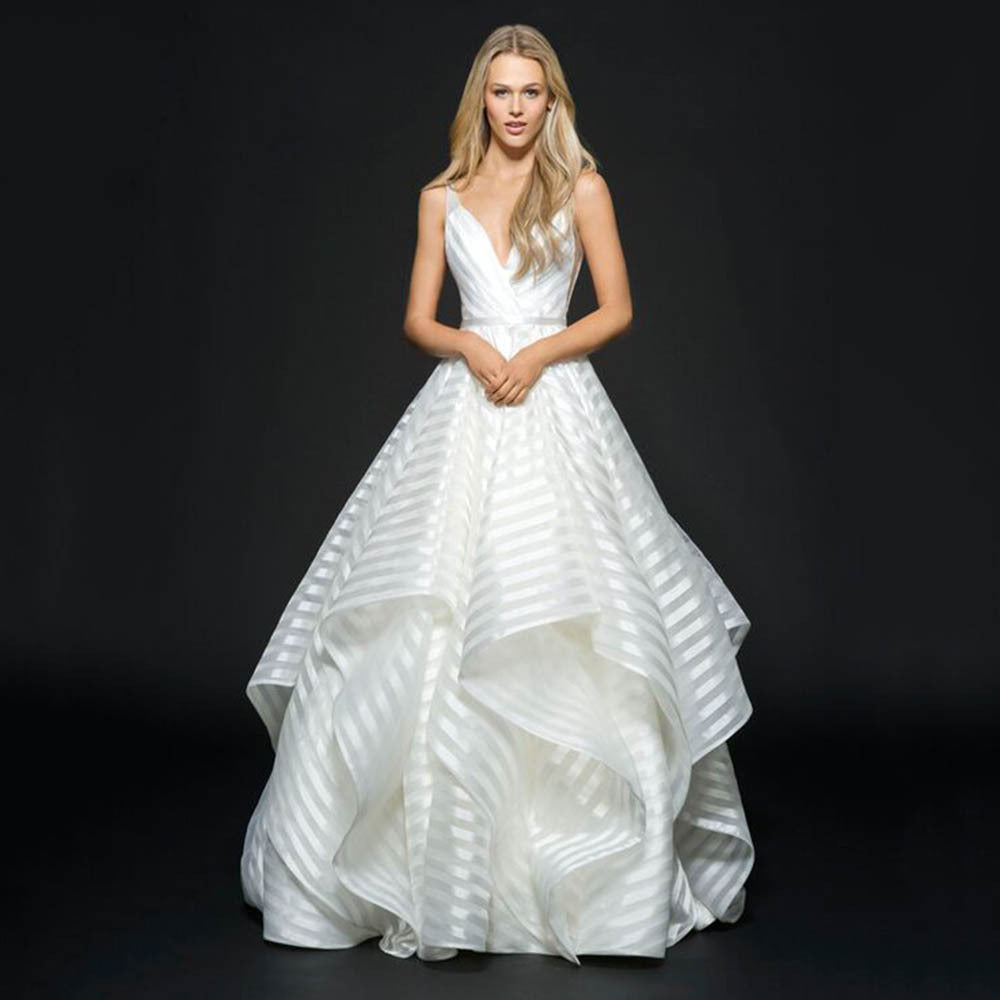 summer new european and american style backless lace dress with a short train - ethereal, light luxury white wedding gown