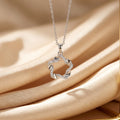 popular easiest for match five-pointed star inlaid zirconium necklace accessible luxuryniche style female elegantfashion non-fading clavicle chain jewelry