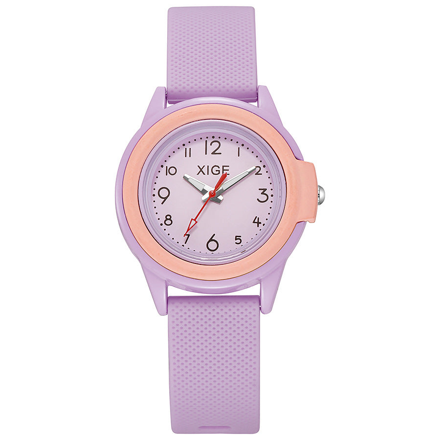 New minimalist digital exam-specific student watch, candy color couple's niche waterproof quartz watch, women's watch wholesale