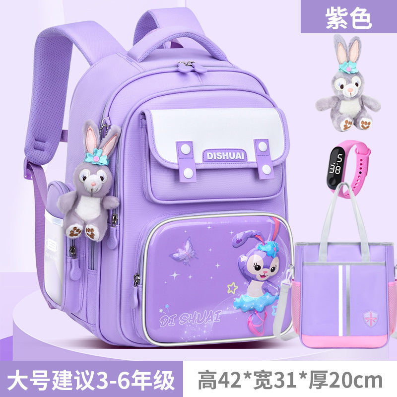 Elementary school backpack for boys, grades 1-2, ages 3-6, lightweight, child-friendly, spine-protecting, 2026 new model