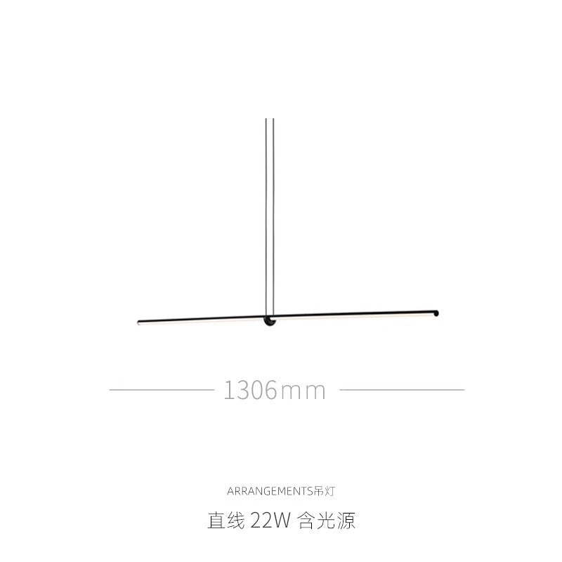 Italian arrangements modern minimalist geometric line restaurant pendant light creative magnetic combination dining table lamp