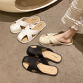 2024new arrivalsummer baotou slippers women's popular ins lazy western style simple sweet fairy style one-line sandals