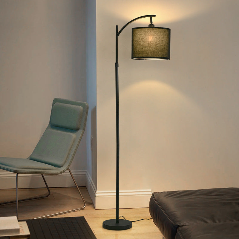 Zhongshan floor lamp, living room sofa lamp, simple Nordic bedroom vertical bedside lamp, corner floor lamp, ambient lamp