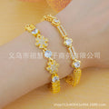 1pcs middle eastern trendy fashion snowflake square luxury bracelet dubai arabian african new design
