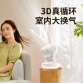 25 new japanese and korean double-head circulating fan office desktop double motor high wind usb light desktop fan