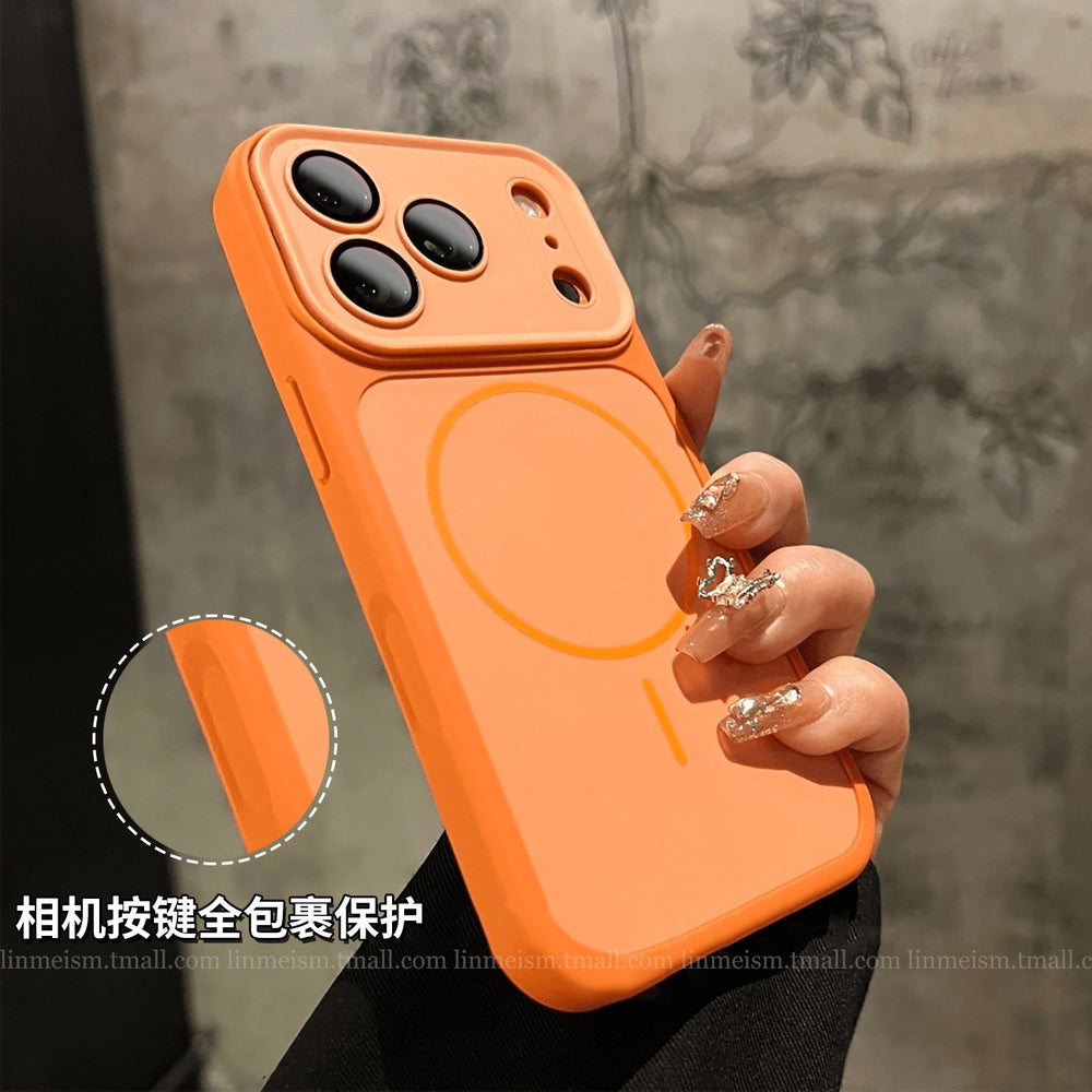 Magnetic suction suitable for iphone17promax mobile phone case apple 16 all-inclusive anti-fall iphone17promax case