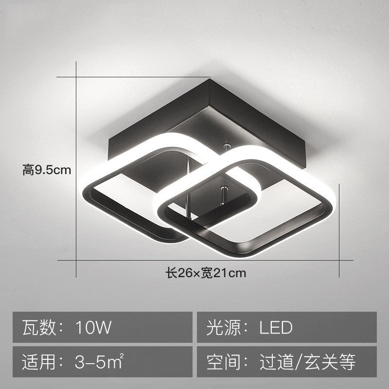 Hallway aisle light modern minimalist entryway ceiling light smart stepless remote control cloakroom stairway balcony foyer light