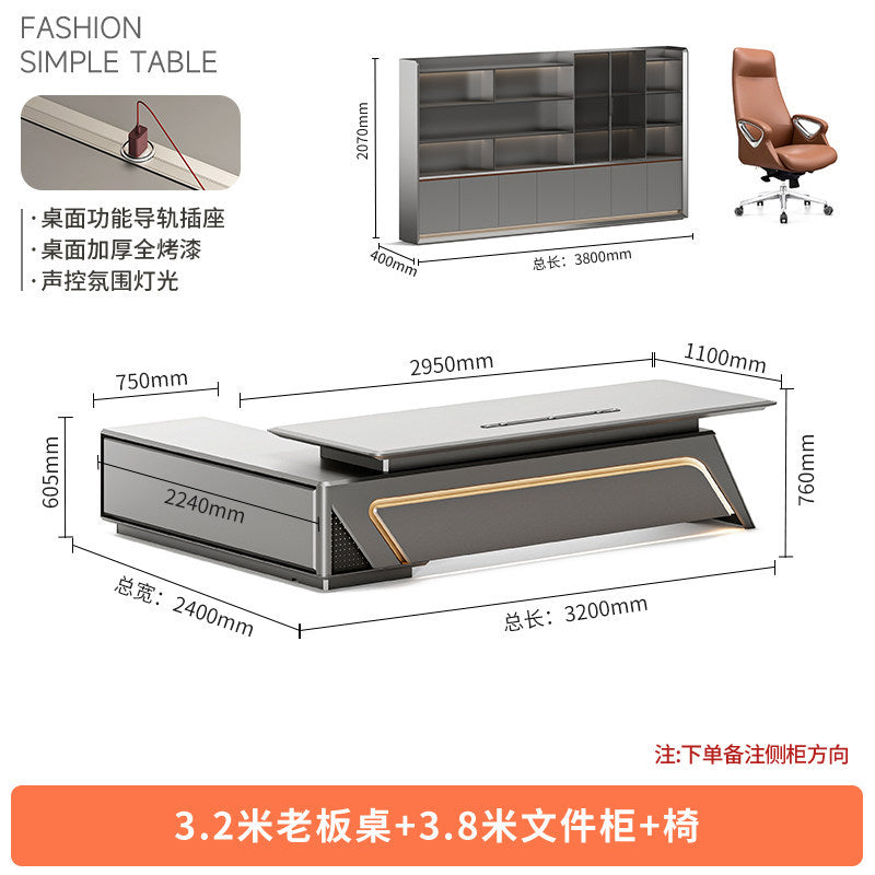 Saint li paint boss table technology sense executive table casual modern classy paint president table office desk and chair