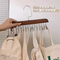 Solid wood clothes hanger intimates vest wooden storage rack tie hanging multi-function hook clothing store clothes drying rack wholesale