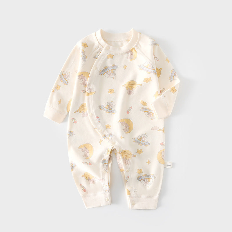 Babibele baby long-sleeve romper, 100% cotton, spring/autumn, snap-crotch bodysuit, class a, infant/toddler, spring/summer crawling suit