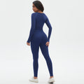 fashion seamless knittingpure color tight high elastic yoga suit sports running fitness suit two-piece set for women