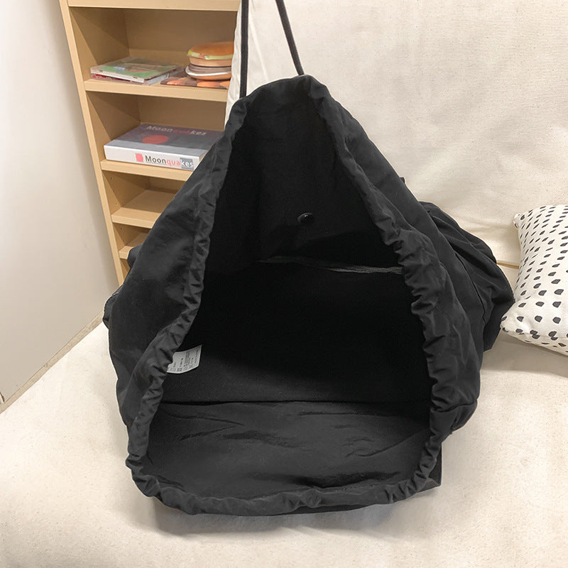 New Korean version trendy large-capacity backpack casual art college student schoolbag fashionable versatile small fresh backpack