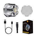 Magnetic rotary head shaver - the ultimate head shaving gadget! hair clipper, full body washable, type-c fast charging