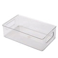 Acrylic desktop organizer - large capacity clear storage basket for books, sundries, snacks, and cosmetics