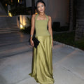 Aliexpress fashion style women's clothing  summer new arrivalelegant waist long skirt halter patchwork backless dress women
