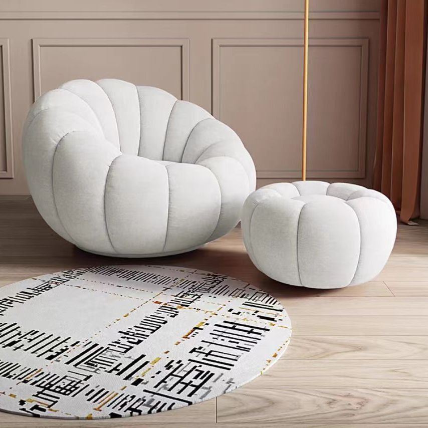 Lazy sofa can lie down and sleep casual chair balcony popular tatami bedroom single pumpkin small sofa cream