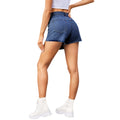 Wishfashion cross-border export women's  independent station summernew arrival washed denim shorts hot pants culottes