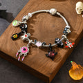 Halloween skull bracelet wholesale european and american cross-border jewelry pendant female european niche design devil's eye bracelet