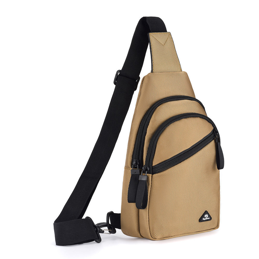 Outdoor breast bag men's and women's casual shoulder bag backpack travel bag men's Oxford cloth messenger bag men's high sense