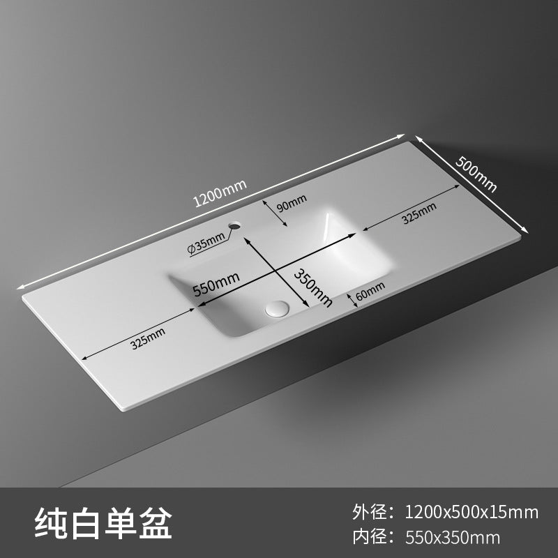Rock slab hot bending integrated basin toilet seamless rock slab washbasin bathroom taichung basin non-standard corner cutting