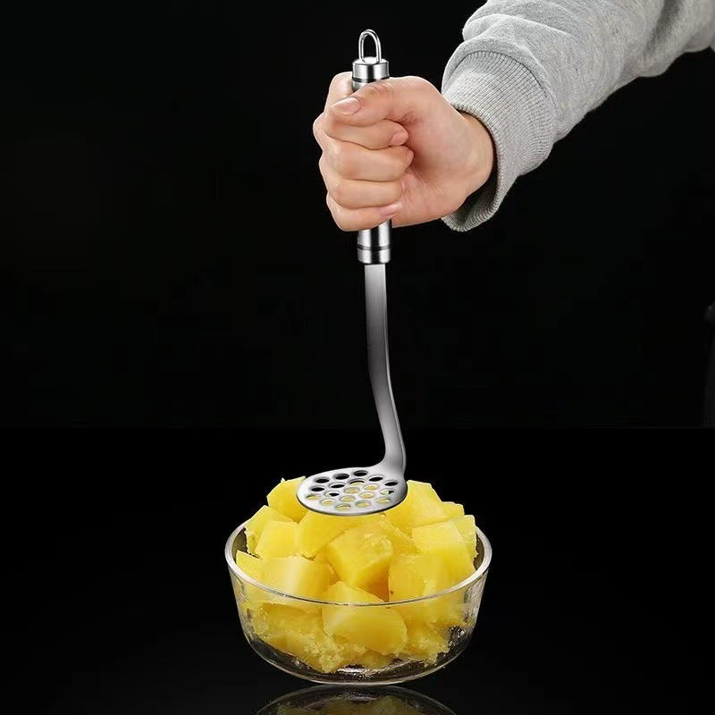 Stainless steel potato masher - baby food supplement tool - perfect for taro, purple sweet potato, and regular potato puree - manual masher and smasher