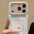 Suitable for apple 17promax mobile phone case cartoon tilted head west highland puppy english iphone18 starry sky case 16