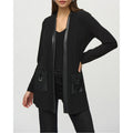 fall/winter new european and american style solid color pocket long sleeve casual leather patchwork jacket for women