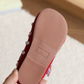 Vancahao girls' french round-toe flats with pearl detail -  spring new collection, soft sole, single strap, flat shoes