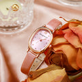New arrivalelegantretrocasual oval student watch niche style women's watch belt quartz women's watch