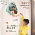 Baby basketball hoop indoor hanging kids basketball stand 1-3 years old 2 infant toy 4-in-1 multifunctional