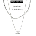 Pearl sweater necklace wholesale cross-border jewelry women's layered high-end light luxury niche irregular autumn and winter clavicle chain